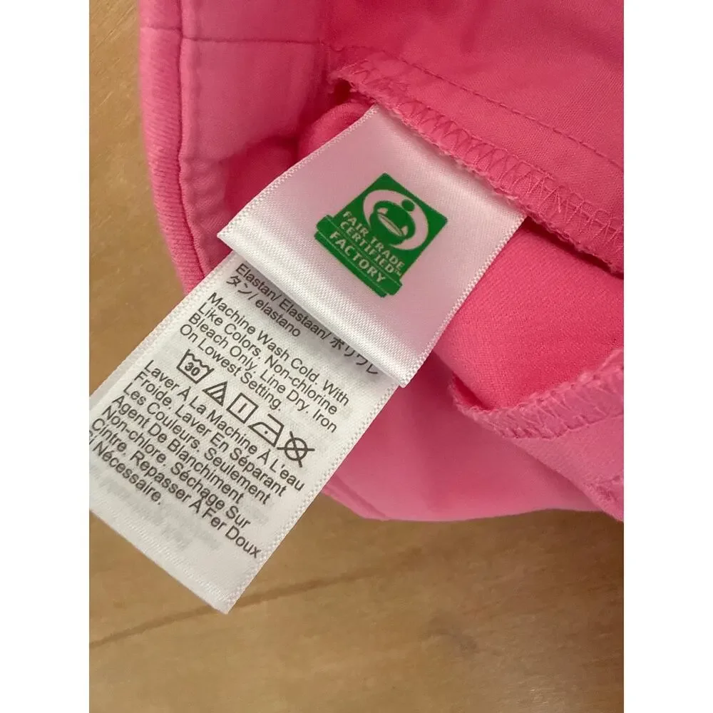 J. Crew Kelsey Cotton Cropped Kick Flare Pant Size 6 Barbie Pink